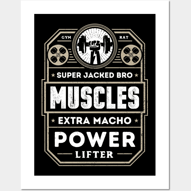 Super Jacked Bro Wall Art by barrettbiggers